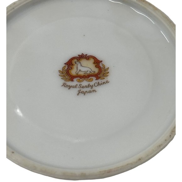 Royal Sealy China Demitasse Tea Cup and Saucer with Rose Design‎ - Vintage - Picture 6 of 8